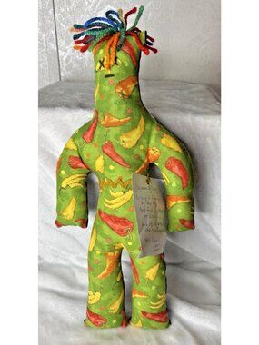 14” Dammit Doll  Stress Relief Anger Management  Chili Peppers/polka Dots Gag